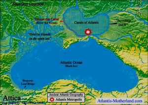 Карта Атлантиди